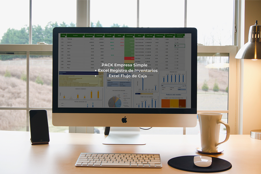Pack Empresa Simple: 1. Flujo de Caja y 2. Registro de Inventarios
